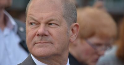 Close up of Olaf Scholz