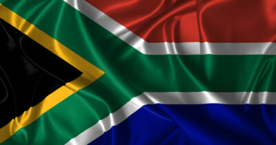 The flag of South Africa