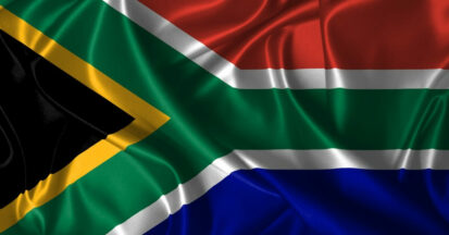 The flag of South Africa