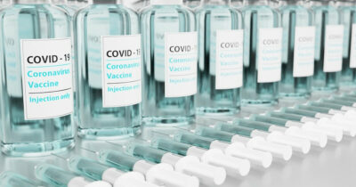 Covid 19 vaccine bottles