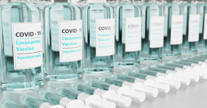 Covid 19 vaccine bottles