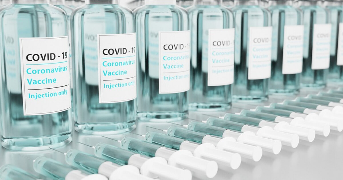 Covid 19 vaccine bottles