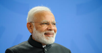 Close up of Narendra Modi