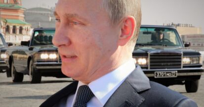 Close up Vladimir Putin Smiling
