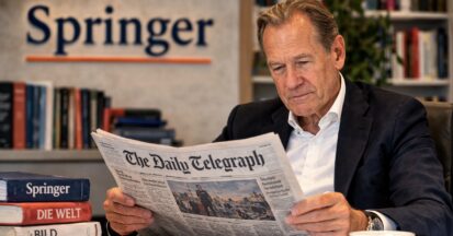 Reading the Daily Telegraph